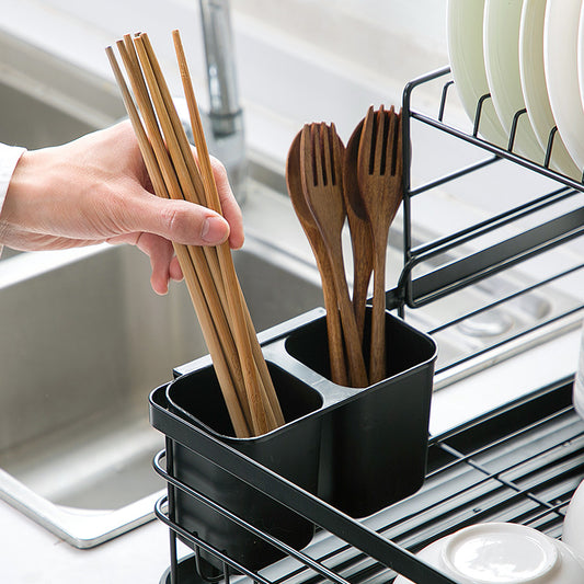 Escurridor metalico mango de madera