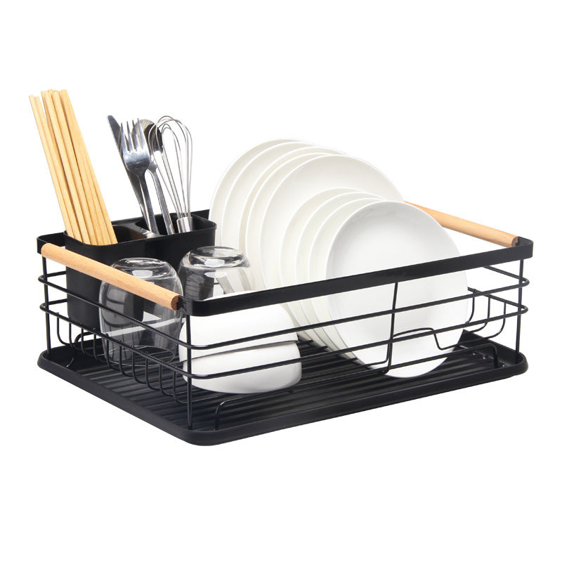 Escurridor metalico mango de madera