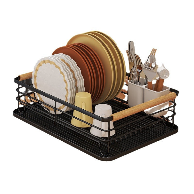 Escurridor metalico mango de madera